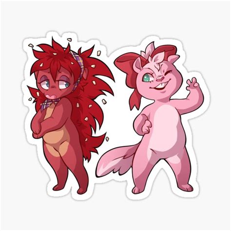 "Giggles and Flaky" Sticker for Sale by Satokira | Redbubble