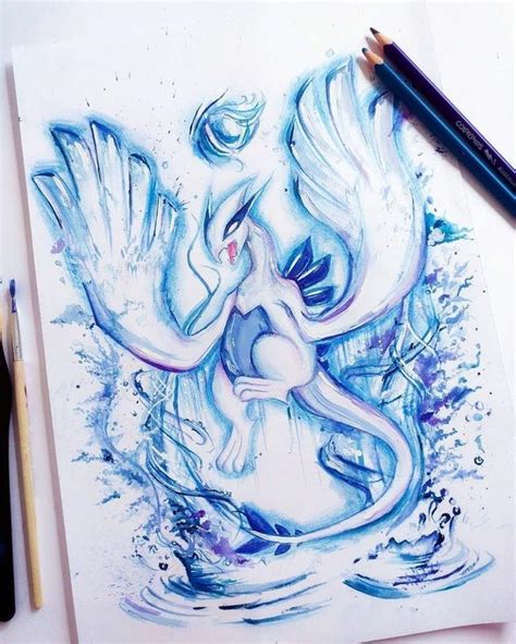 Lugia - Pokémon drawing : r/drawing