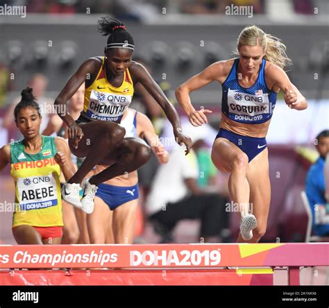 Peruth Chemutai Uganda Emma Coburn Usa 3000 Metres Steeplechase