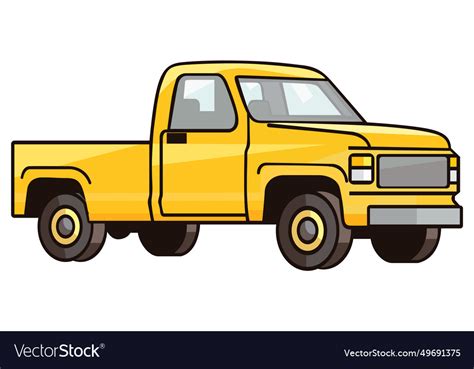 Pickup truck Royalty Free Vector Image - VectorStock