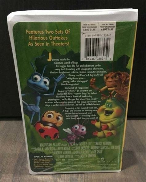 Disney Pixar A Bug S Life Vhs Tape With Clamshell