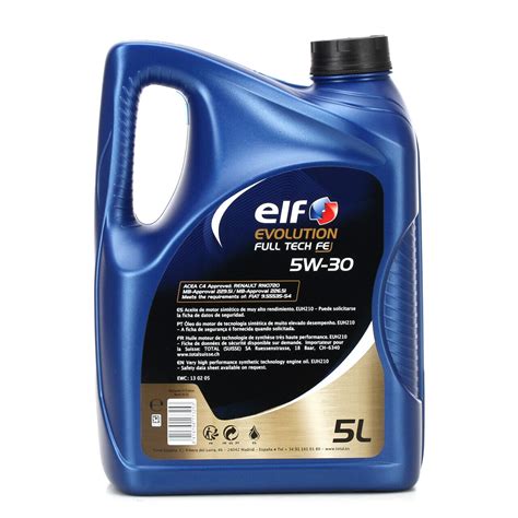 5l 5 Liter Elf Evolution Full Tech Fe 5w 30 Motoröl Öl Renault Rn0720 Mb 22651 Ebay