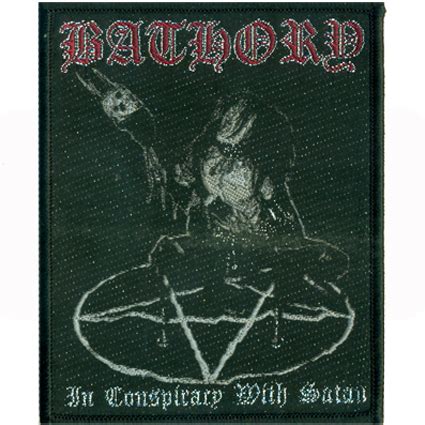 BATHORY In Liasion With Satan Woven Patch Postarmagedon Metal