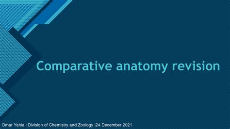 Solution Comparative Anatomy Revision Studypool