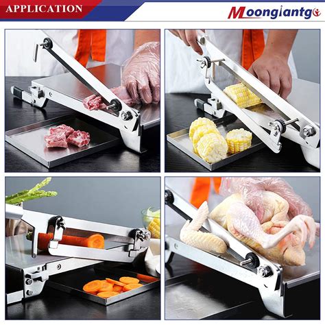 Moongiantgo Manual Frozen Meat Slicer Bone Cutter Ribs Chicken Cutter