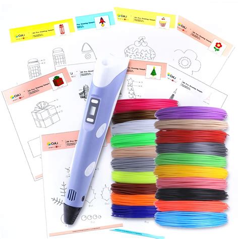 3D PEN-2 3D ручка + 20 рулонов PLA пластика по 10м — купить в интернет ...