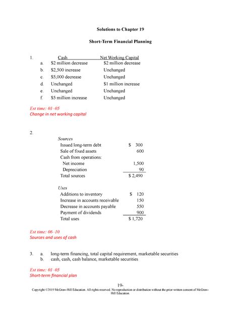 Hoofdstsuk 19 Uitwerkingen Verplichte Opgaven Financiering ISE