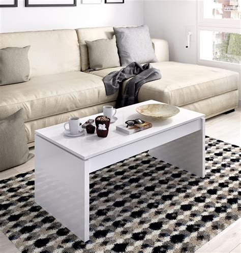 Mesa De Centro Elevable Lena Blanca Daui Home