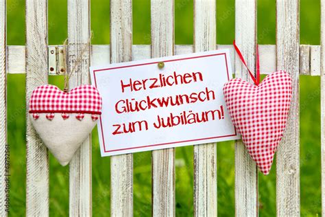 Herzlichen Glückwunsch zum Jubiläum Stock-Foto | Adobe Stock