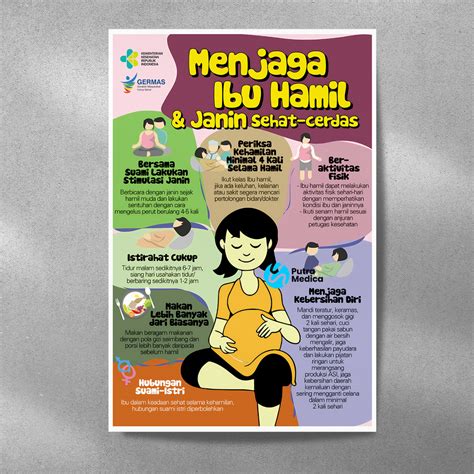 Jual Poster Kesehatan Menjaga Ibu Hamil Dan Janin A3 Gambar Edukasi