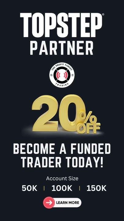 📈 Ready To Become A Topstep Funded Trader 20 Off Today 🚨 Link Below Trading Funded Topstep