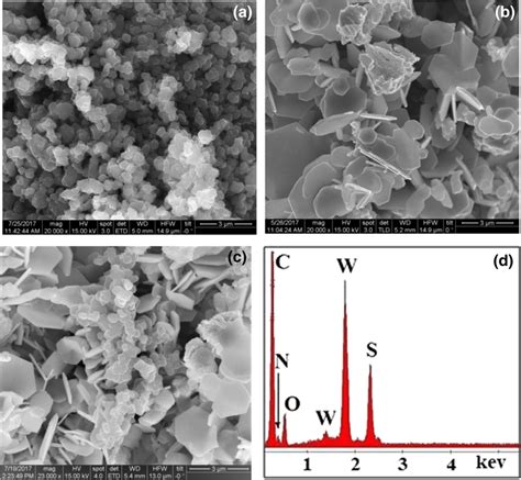 Fesem Images Of A Polypyrrole B Ws C Ppy Ws Composite