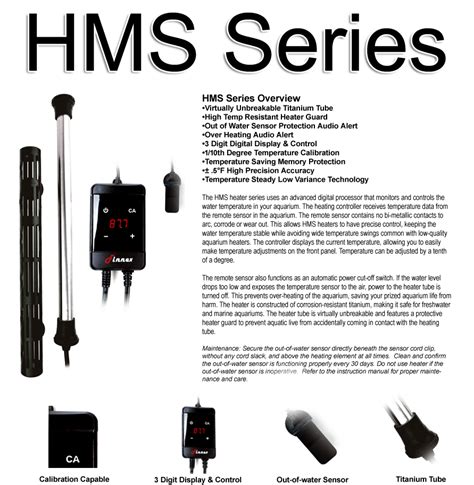 Finnex HMS Series Titanium Heater Superior Pets Wholesale Aquarium