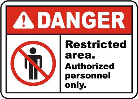 Restricted Area Authorized Only Sign Get Off Now Do Not Enter