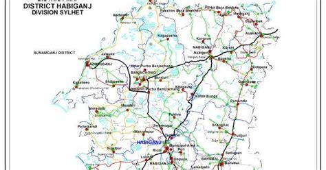 Maps Of Bangladesh Habiganj District