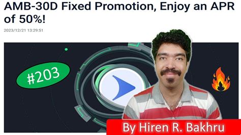 203 Kucoin Announcements AMB 30D Fixed Promotion Enjoy An APR Of