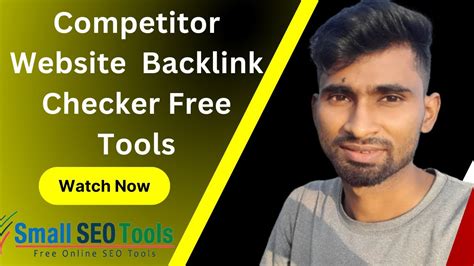 Competitor Backlink Checker Free Tool How To Check Backlink Of Any