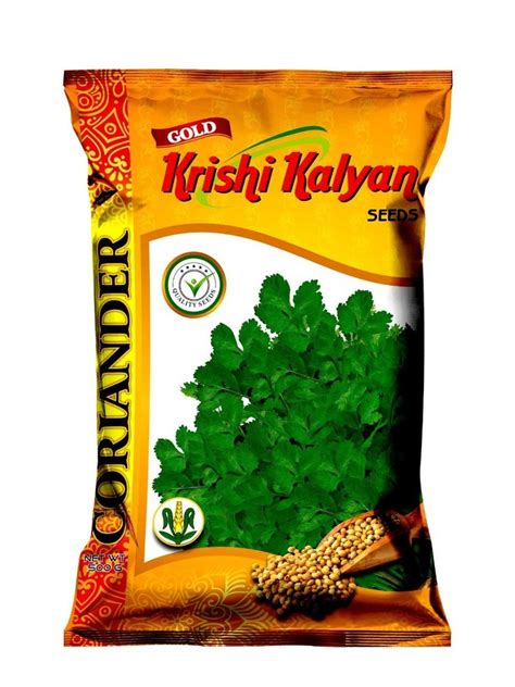 Printed Glossy 5 Kg Seeds Polyester Packaging Pouch Heat Sealed At Rs