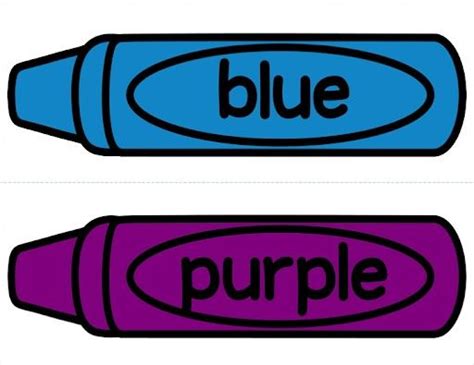 ABC Crayons Blue And Purple