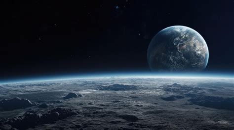 Premium Photo | A view of the earth from space mission.