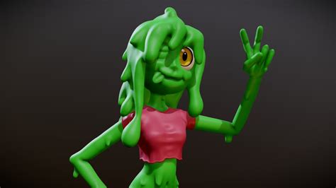 Slime Girl Sj Day 8 Download Free 3d Model By Lillya [d215369] Sketchfab