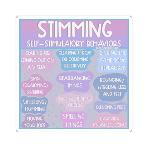 Stimming Square Stickers | Etsy