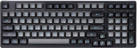 Akko Клавіатура механічна 3098N Black Cyan 98Key TTC Honey BT WL USB A Hot swappable EN UKR