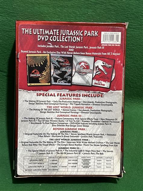 Jurassic Park Trilogy Dvd 2001 4 Disc Set New Open Box 25192146824 Ebay