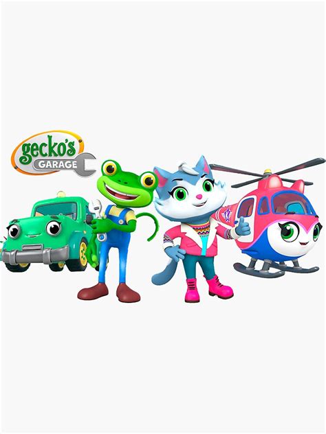 "Gecko Garage, Gecko Garage GG" Sticker by Graficolandia | Redbubble