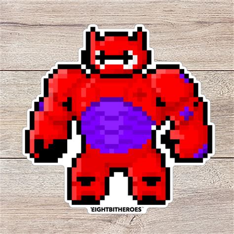 8bit Baymax Armor - Sticker Barrel