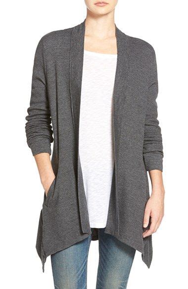 Waffle Knit Open Front Cardigan Nordstrom Long Sleeve Open Cardigan