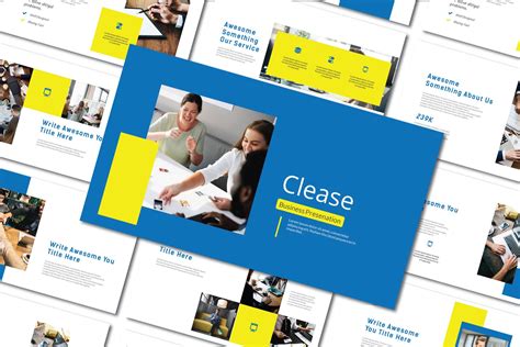 Clease Business Powerpoint Presentation Templates ~ Creative Market