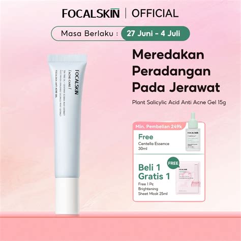 Jual Focalskin Salicylic Acid Acne Spot Cream Treatment 15g With Tea