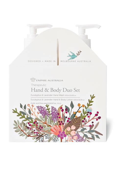 Eucalyptus And Lavender Handbody Care Duo 500ml Empire Bath And Body