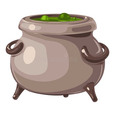 Vintage Cauldron Icon Outline Style Stock Illustration Illustration