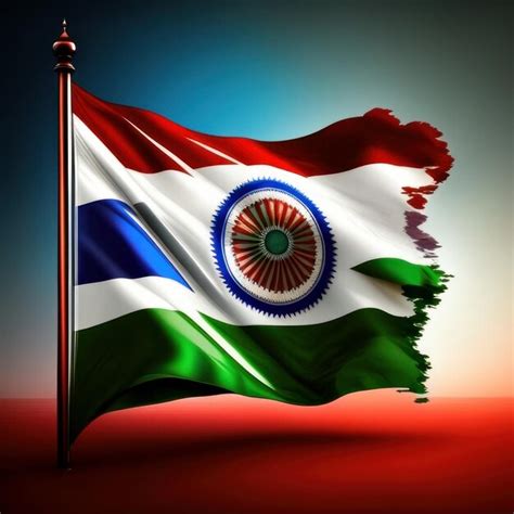 Premium AI Image | National flag of India Indian Independence Day