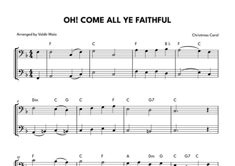 O Come All Ye Faithful Adeste Fideles Bassoon Duet Arr Valdir