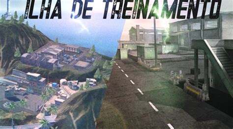 Nova área no Free fire Ilha de treinamento Mania Free Fire