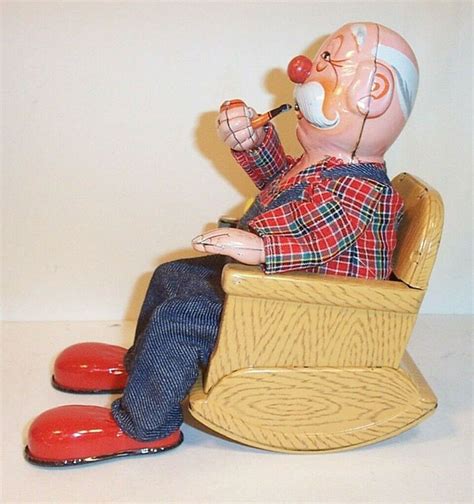 Marusan G B C Toys Smoking Grandpa Type I Antique Toys Library