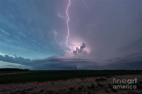 Supercell Thunderstorm And Lightning Photograph By Roger Hill Science