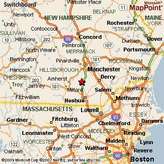 Merrimack, New Hampshire Area Map & More