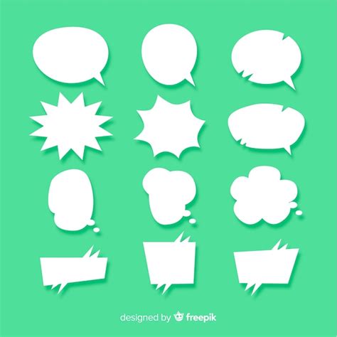 Free Vector Watercolor Speech Balloons Collection