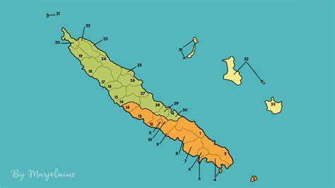 Carte De Nouvelle Caledonie By Marjolaine