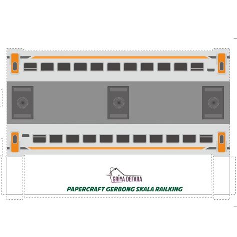 Jual GRIYADEFARA PAPERCRAFT LOKOMOTIF KERETA API CC 201 SKALA HO