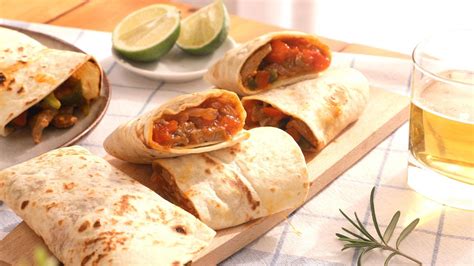 Burritos De Ternera Y Verduras Con Toque Picante