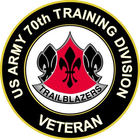 U S Army 70th Training Division Unit Crest Veteran Sticker Decal