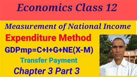 Measurement Of National Income Expenditure Method Youtube