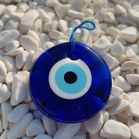 Blue Evil Eye 7 Cm Wall Hanging Nazar Boncuk Turkish Evil Etsy Blue