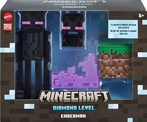 Mattel Minecraft Diamond Enderman Action Figure With Accessories