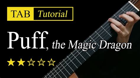 Puff The Magic Dragon Fingerstyle Lesson TAB YouTube